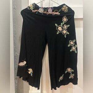 Y2K Miss Me Embroidered Gauchos